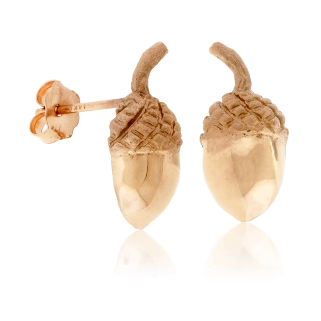 Simple Small Acorn Earrings