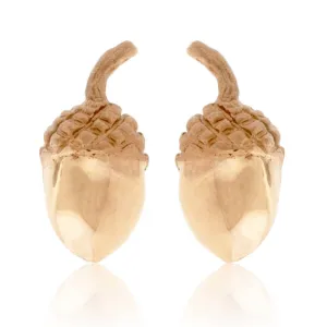 Simple Small Acorn Earrings