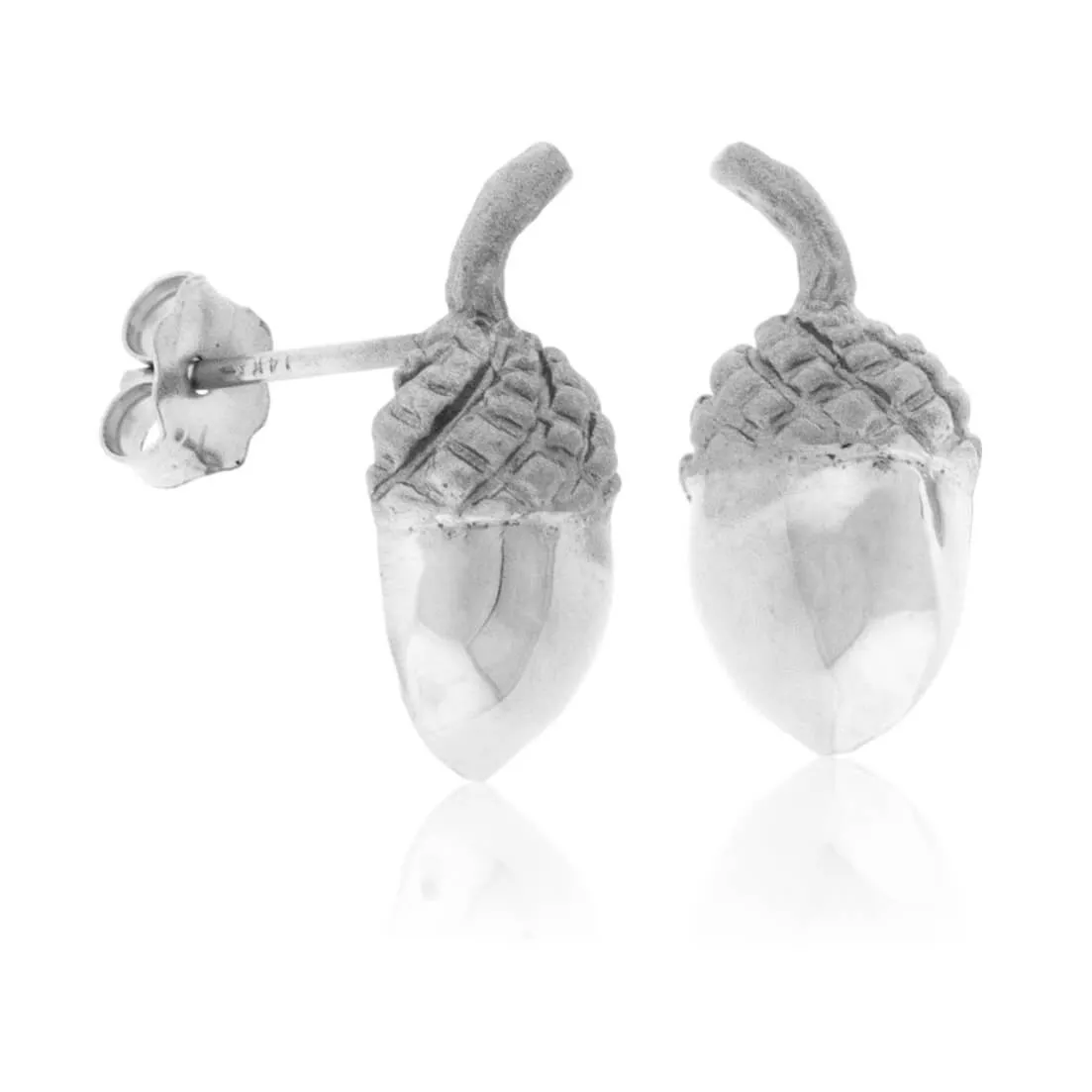 Simple Small Acorn Earrings