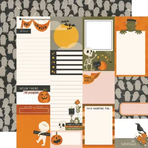 Simple Stories - FaBOOlous - 12x12 Single Sheet - Journal Elements