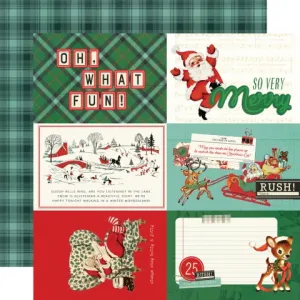 Simple Stories - Holly Jolly - 4x6 Elements - 12x12 Single Sheet