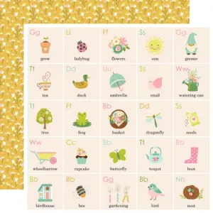 Simple Stories - Tea Garden - 12x12 Single Sheet - Enjoy Life
