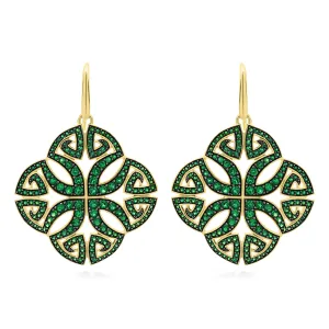 Soirée Pavé Earring - 18K Gold Vermeil   CZ Vert