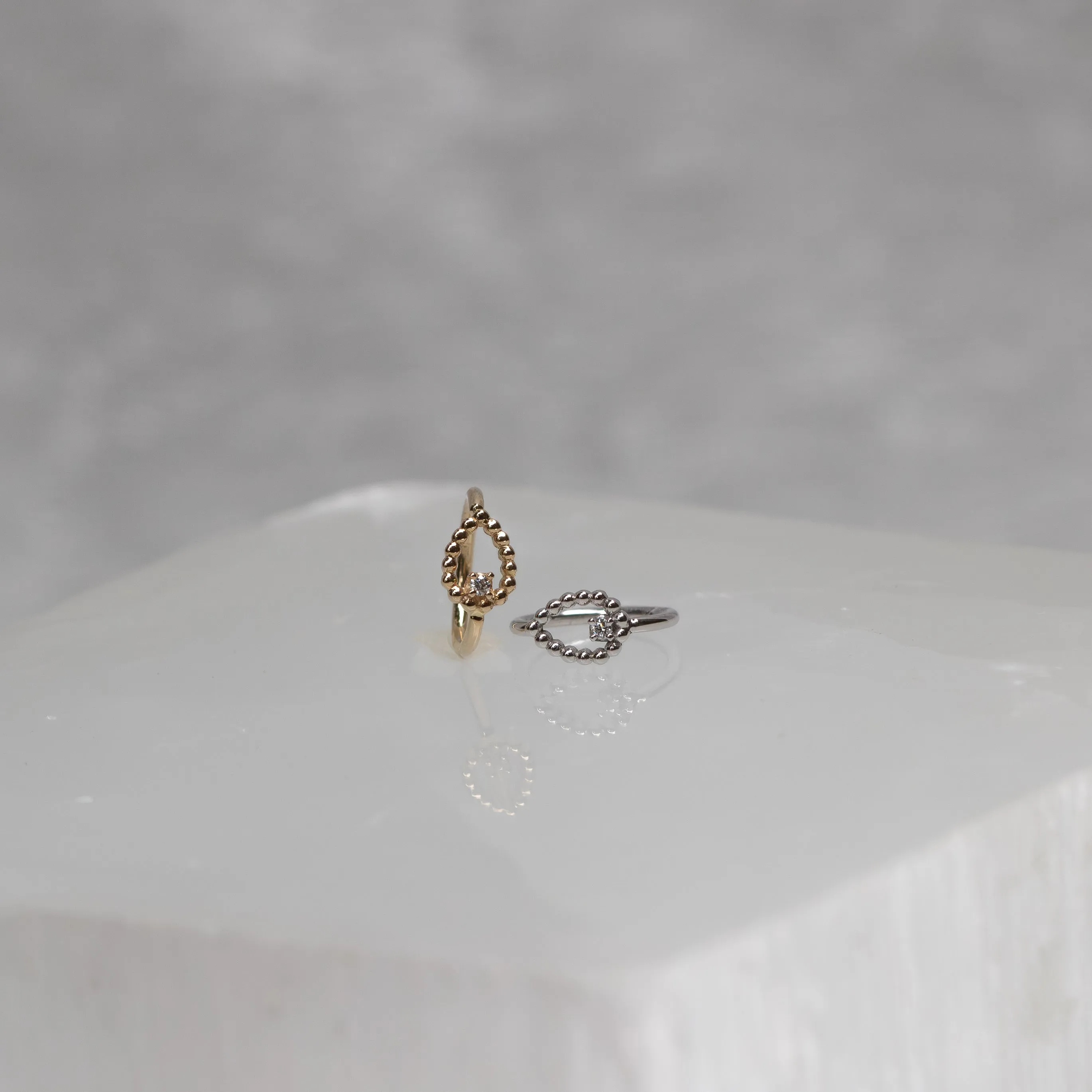 Sophie Tear Ring with Diamond