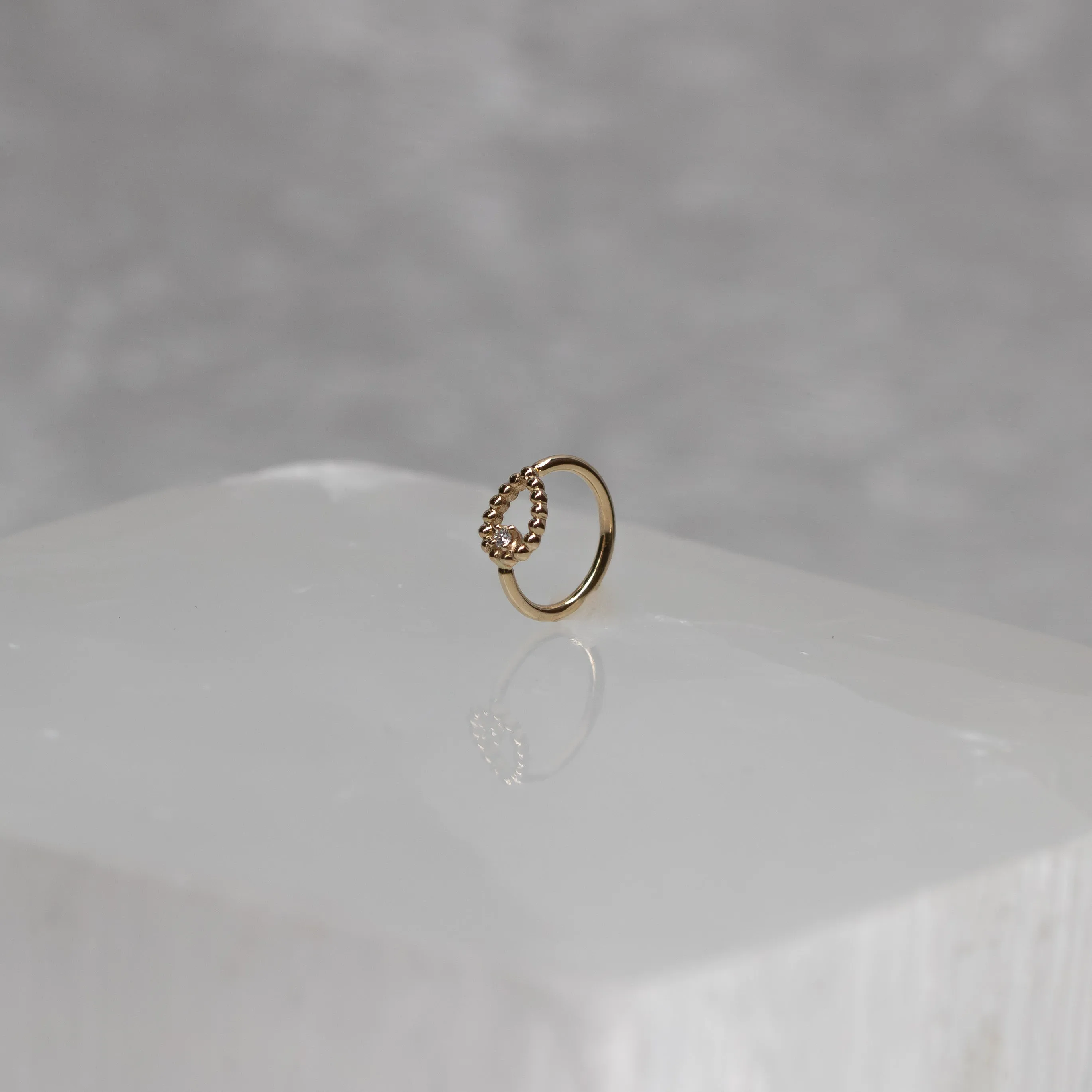 Sophie Tear Ring with Diamond