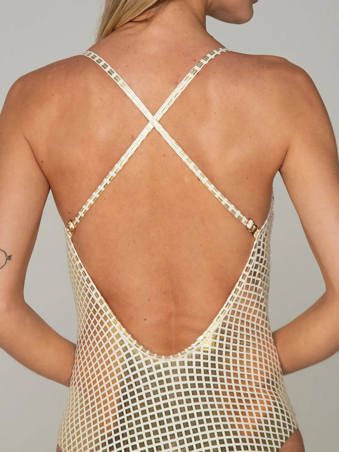 Spaghetti Straps One Piece - BLING BLING