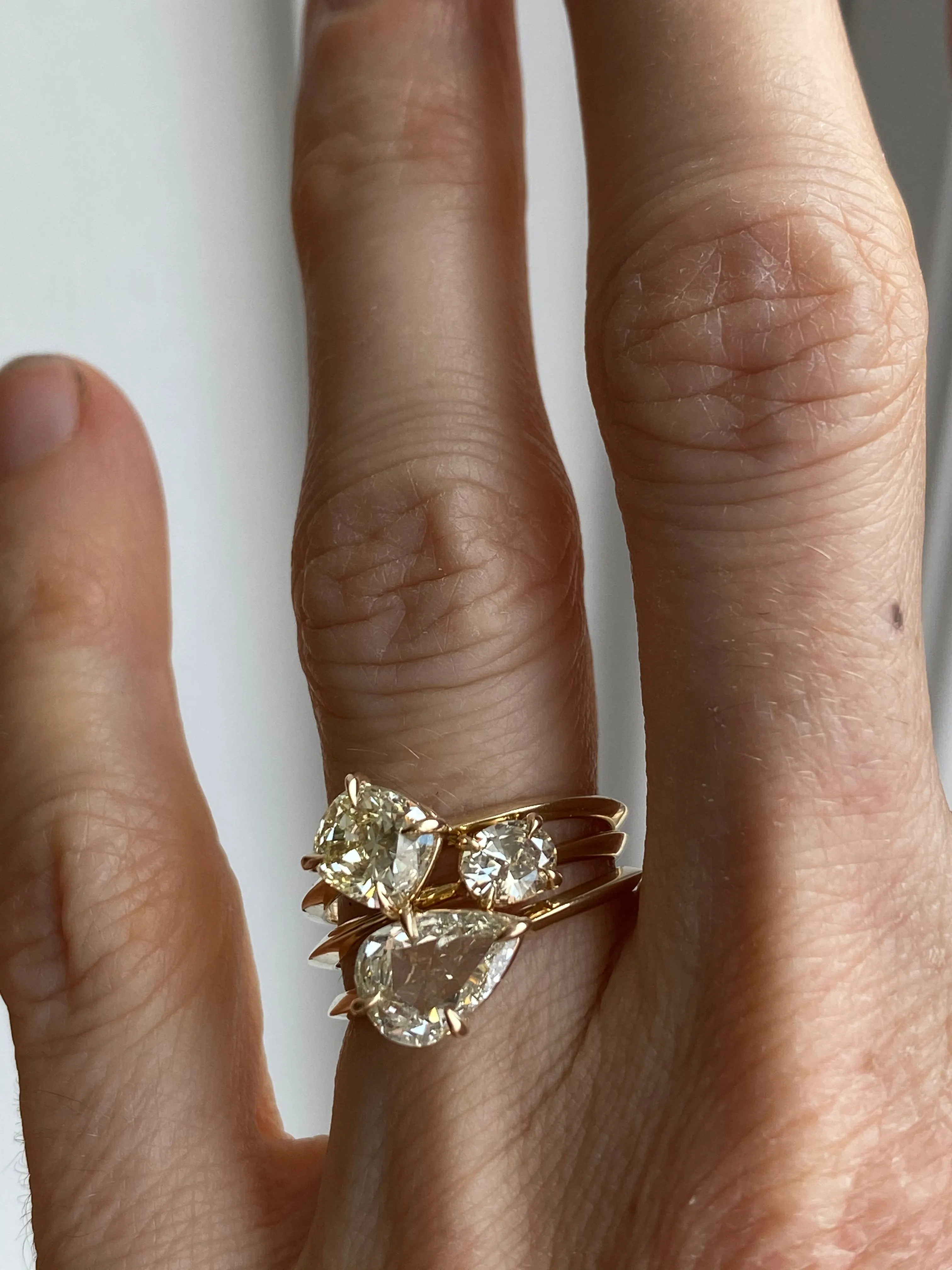 Square Cut Canary Yellow Diamond Engagement Ring