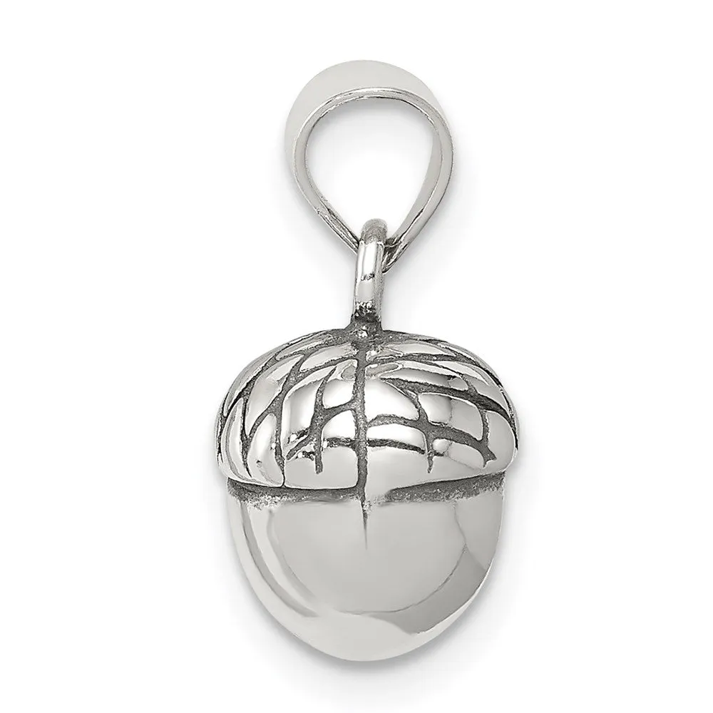 Sterling Silver Acorn Pendant