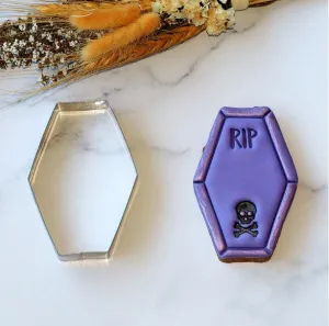 Straight Plaque or Coffin Cookie Cutter 9cm