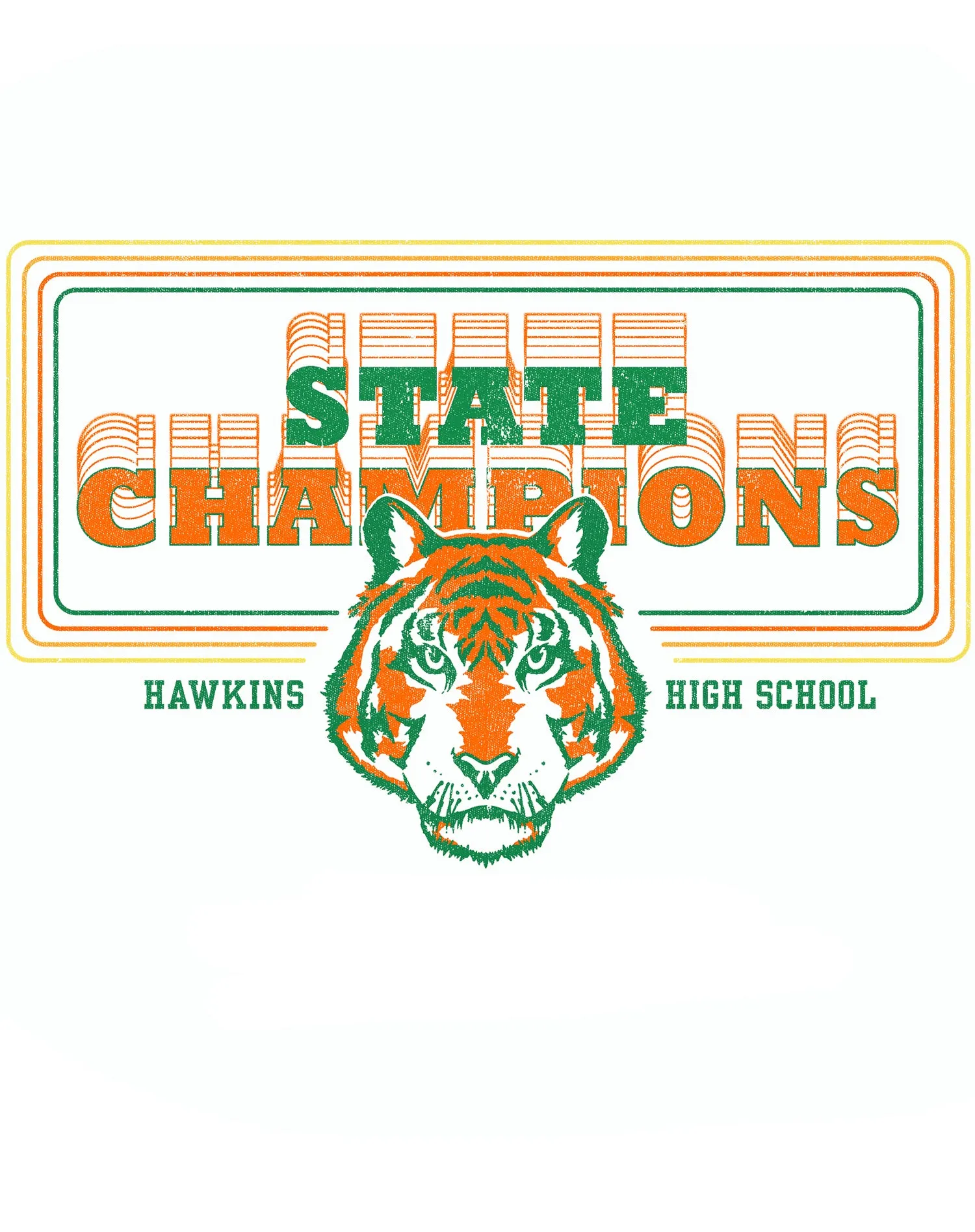 Stranger Things Hawkins High Tigers Champions Men's T-Shirt