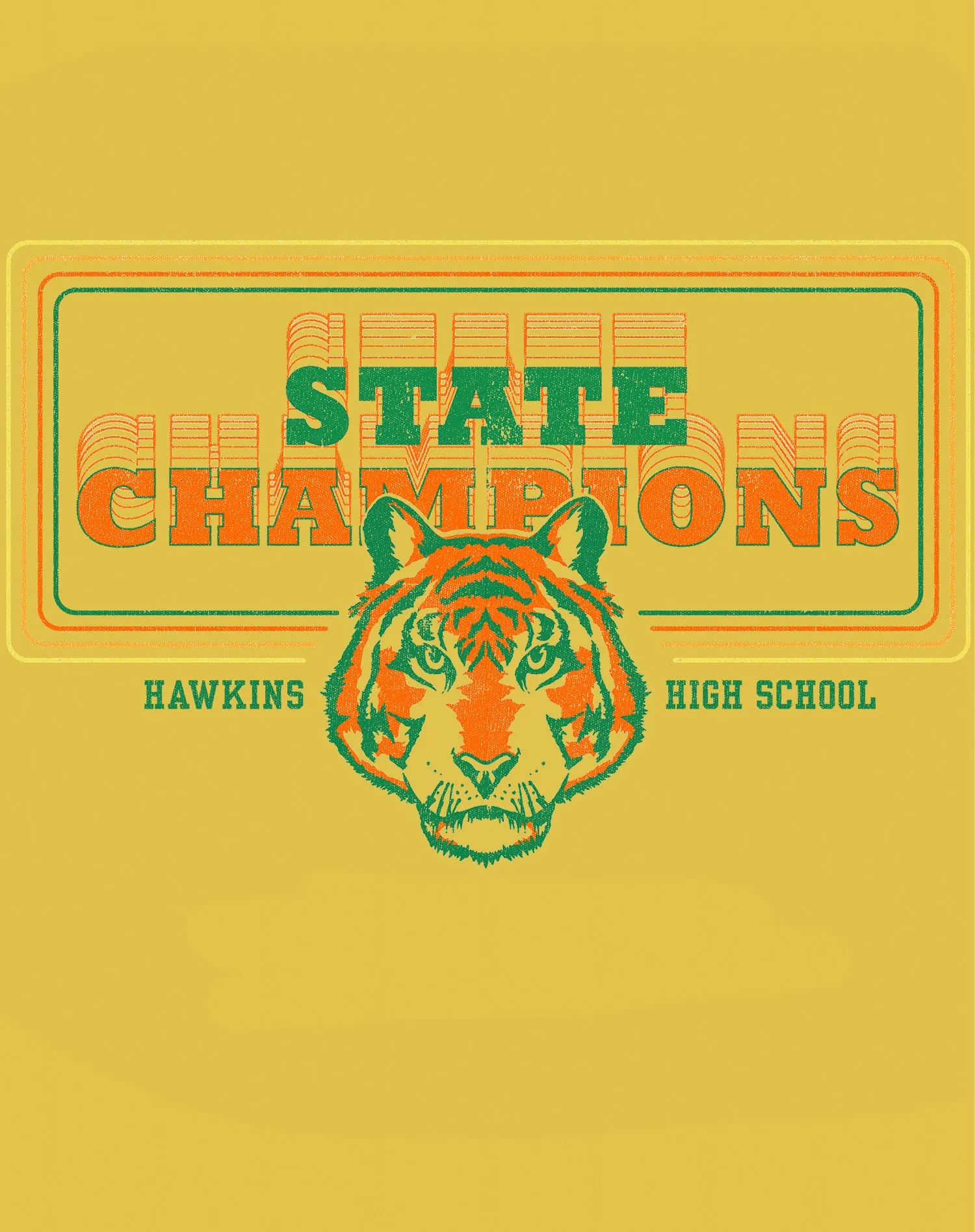 Stranger Things Hawkins High Tigers Champions Men's T-Shirt