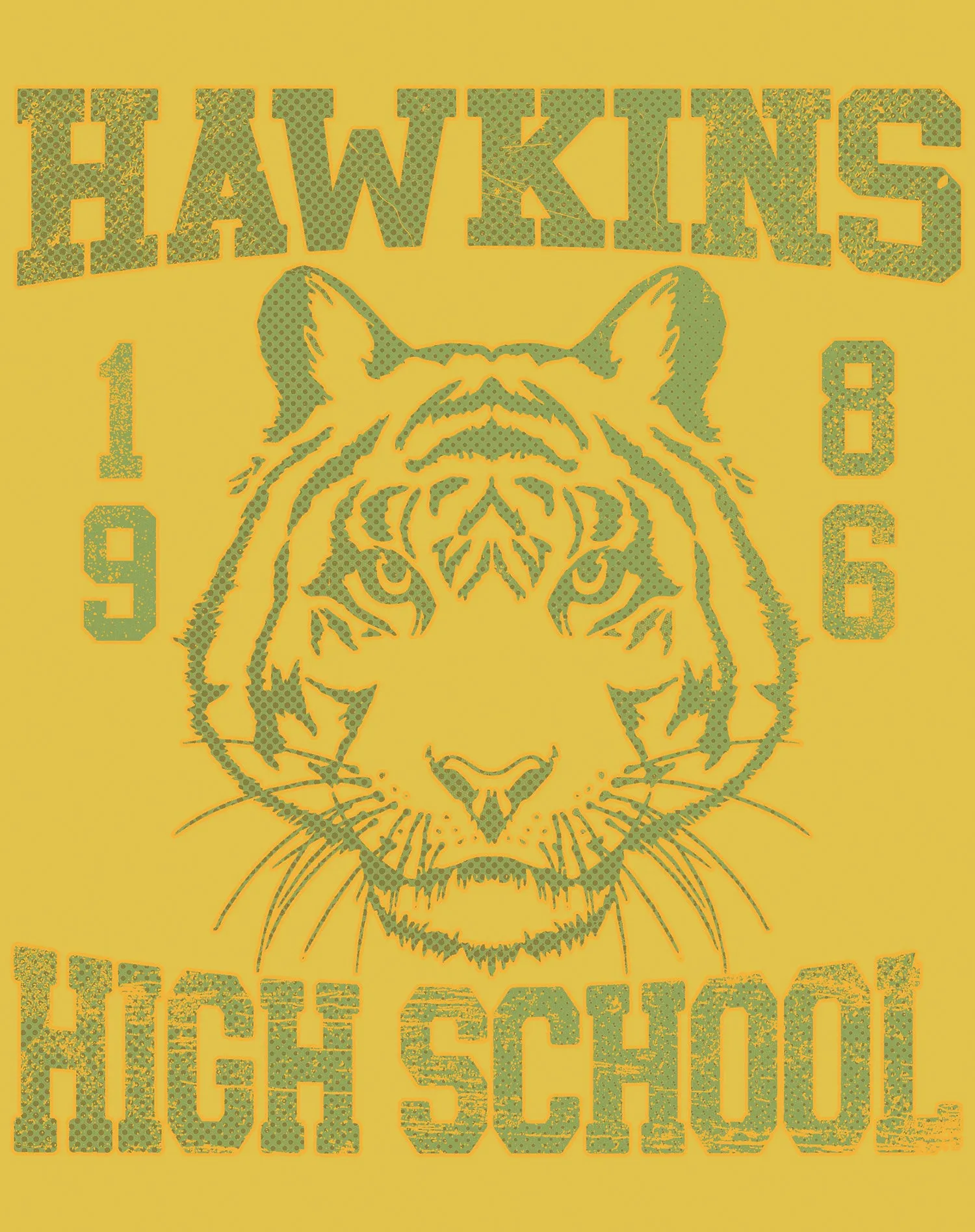 Stranger Things Hawkins High Tigers Varsity Retro Men's T-Shirt