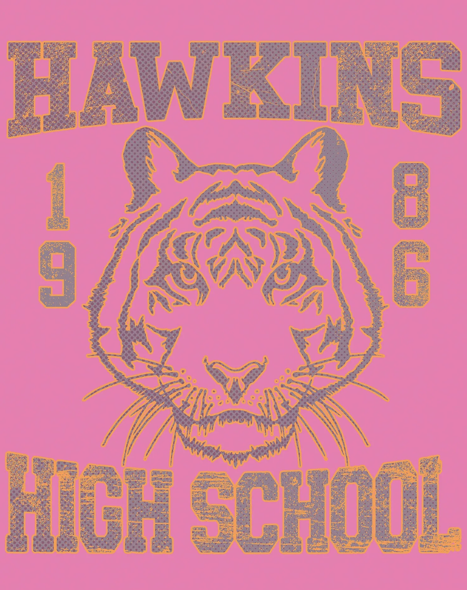 Stranger Things Hawkins High Tigers Varsity Retro Men's T-Shirt