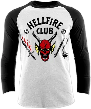 Stranger Things Logo Hellfire Club Classic Raglan T-Shirt