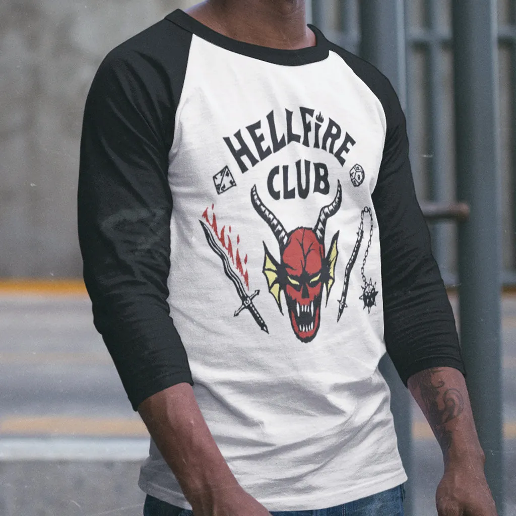 Stranger Things Logo Hellfire Club Classic Raglan T-Shirt