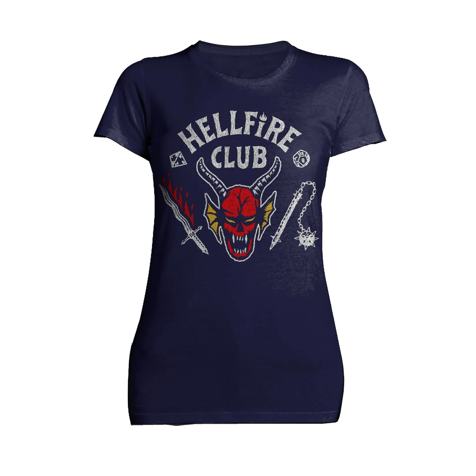 Stranger Things Logo Hellfire Club Metal Women's T-shirt