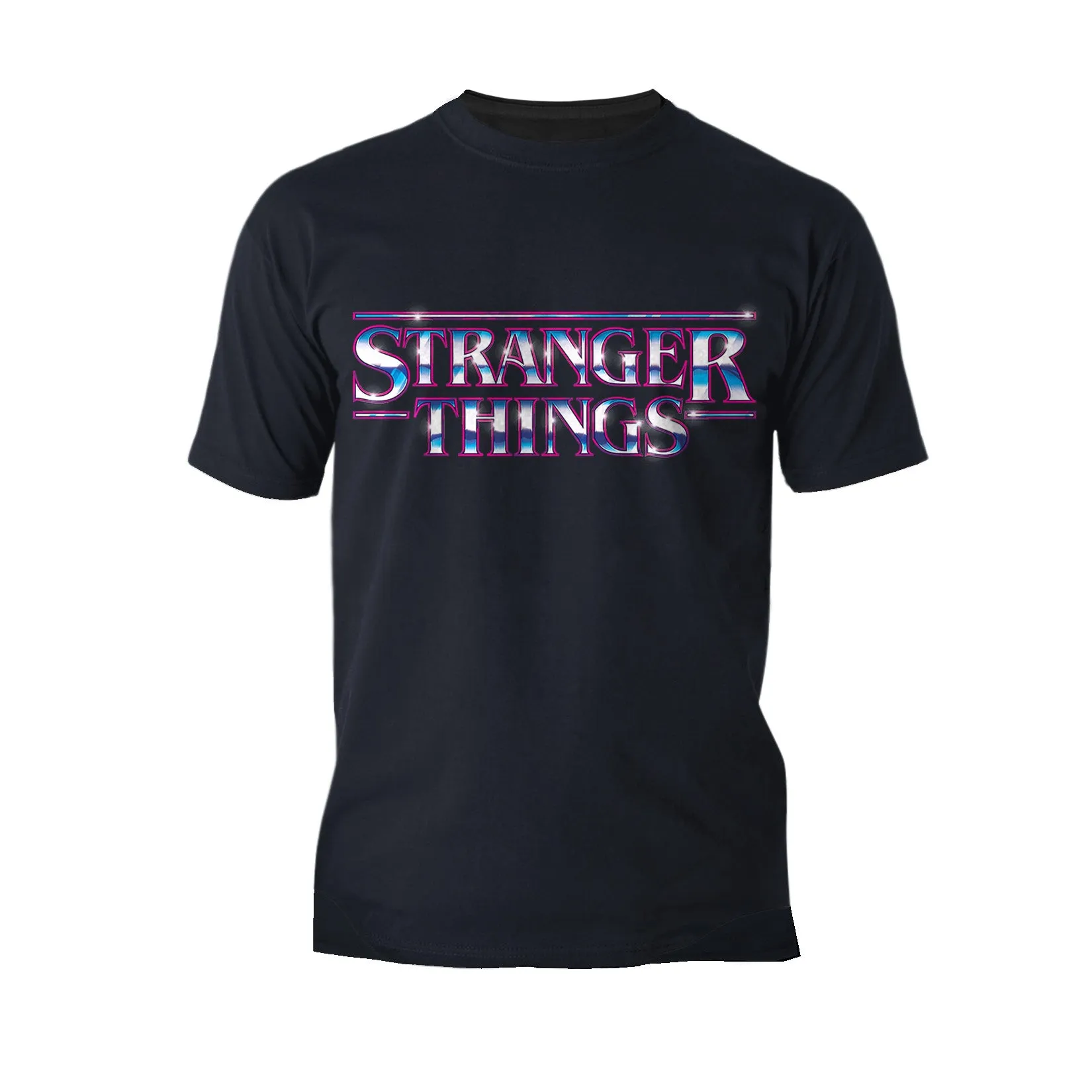 Stranger Things Logo Metal Men's T-Shirt