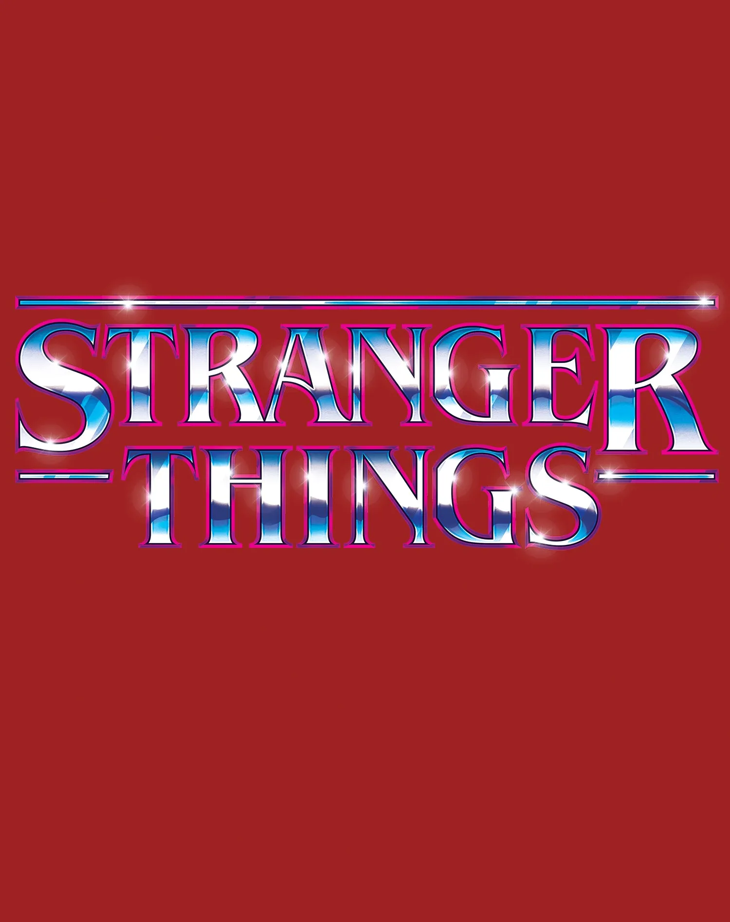 Stranger Things Logo Metal Men's T-Shirt