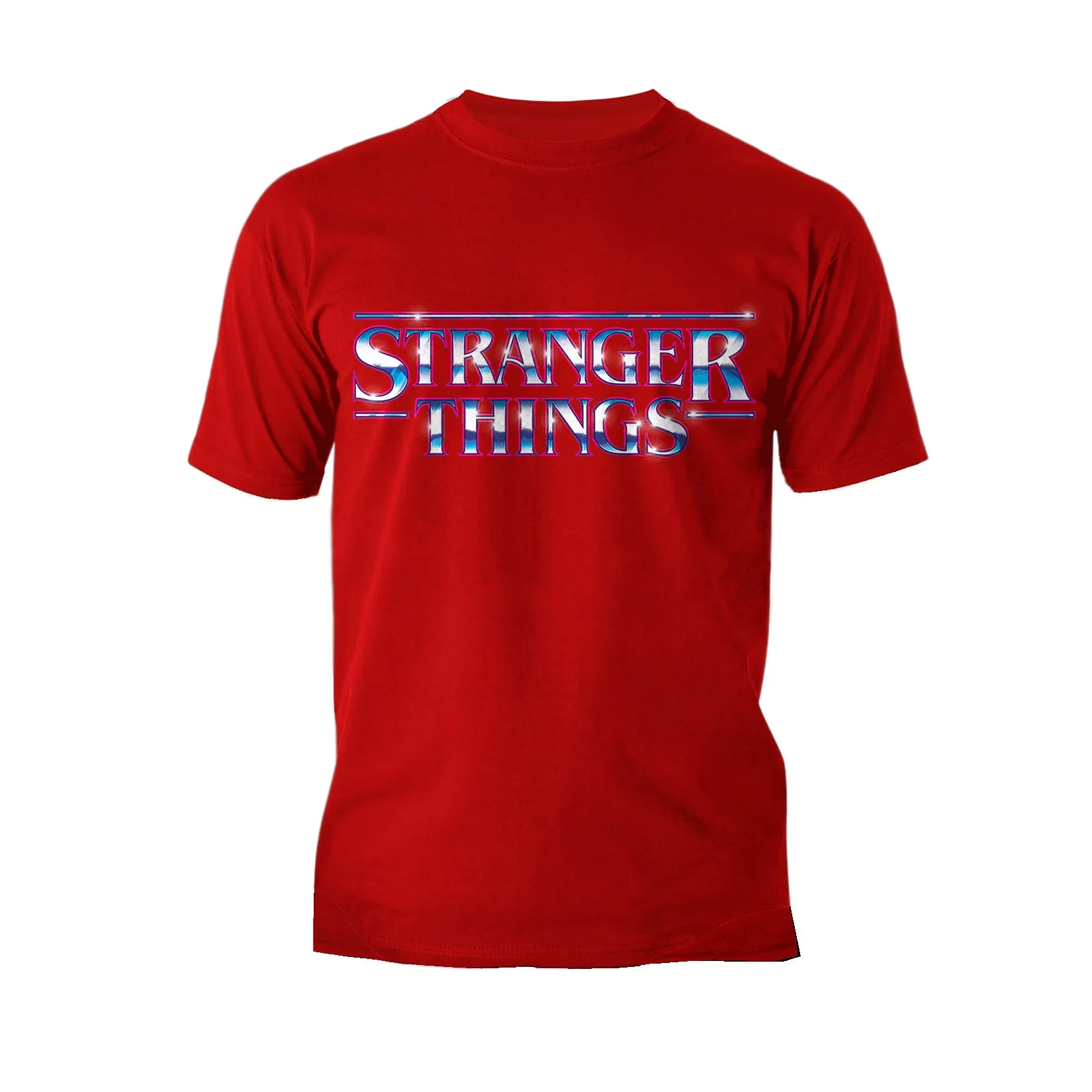 Stranger Things Logo Metal Men's T-Shirt