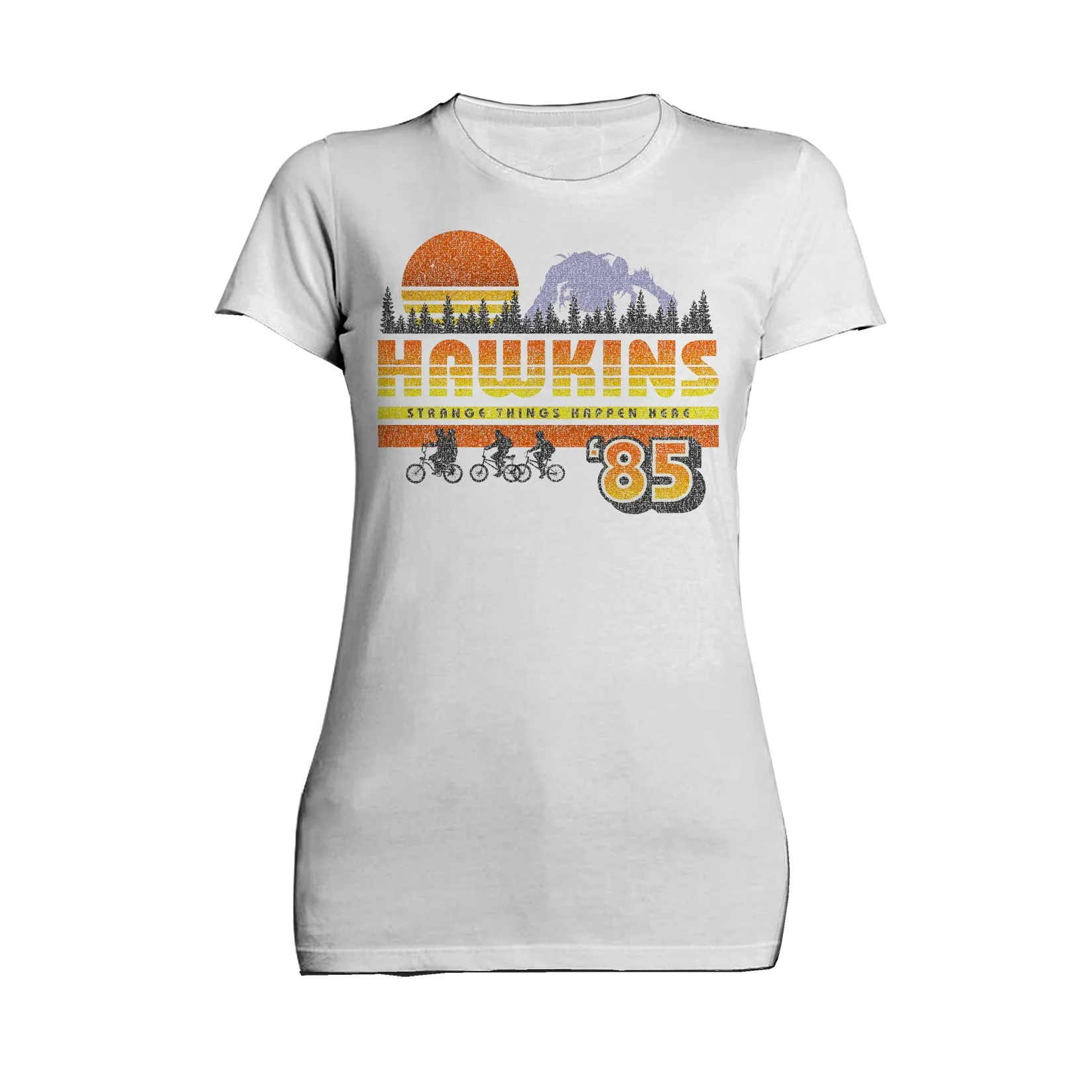 Stranger Things Vintage 85 The Party Strange Things Happen Here Official Women's T-Shirt