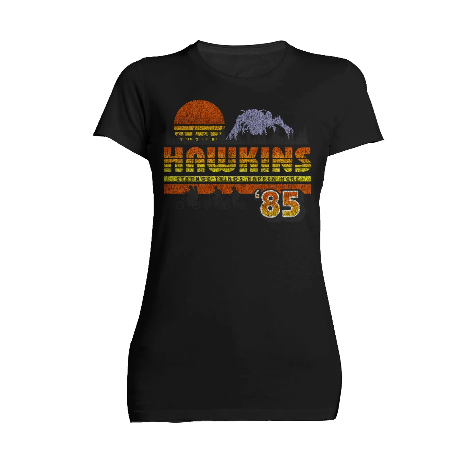 Stranger Things Vintage 85 The Party Strange Things Happen Here Official Women's T-Shirt