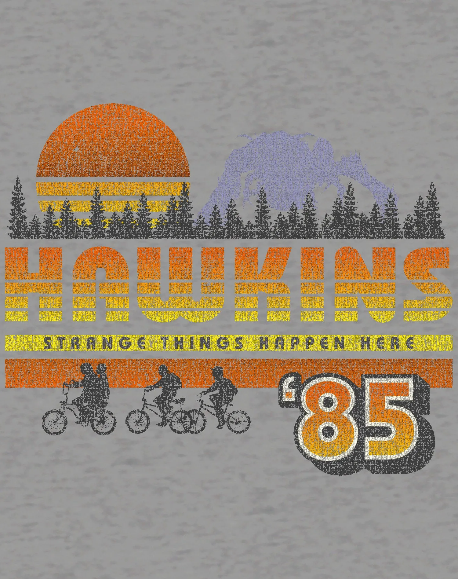 Stranger Things Vintage 85 The Party Strange Things Happen Here Original Men's T-Shirt