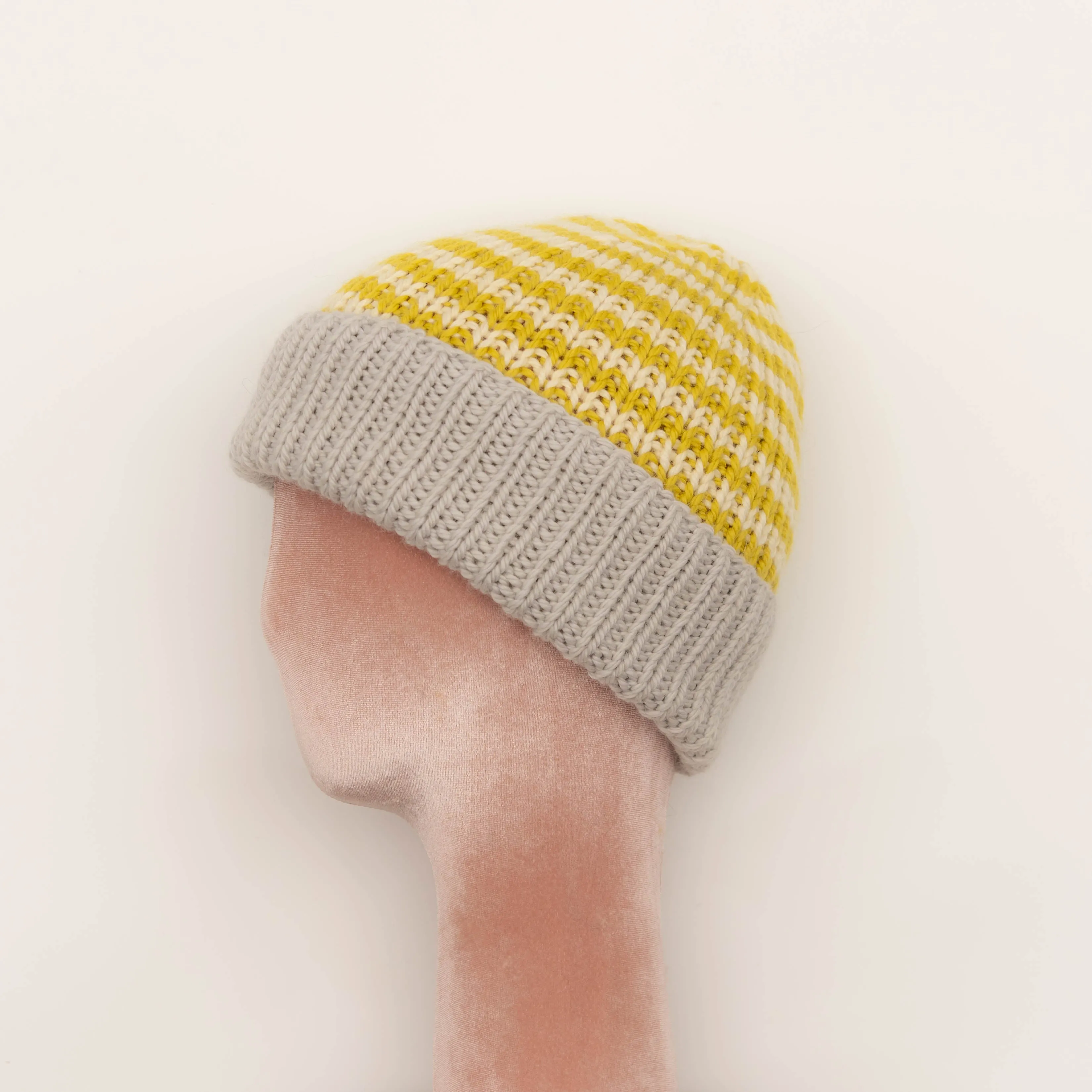 Striped Ribeanie Hat Knitting Kit