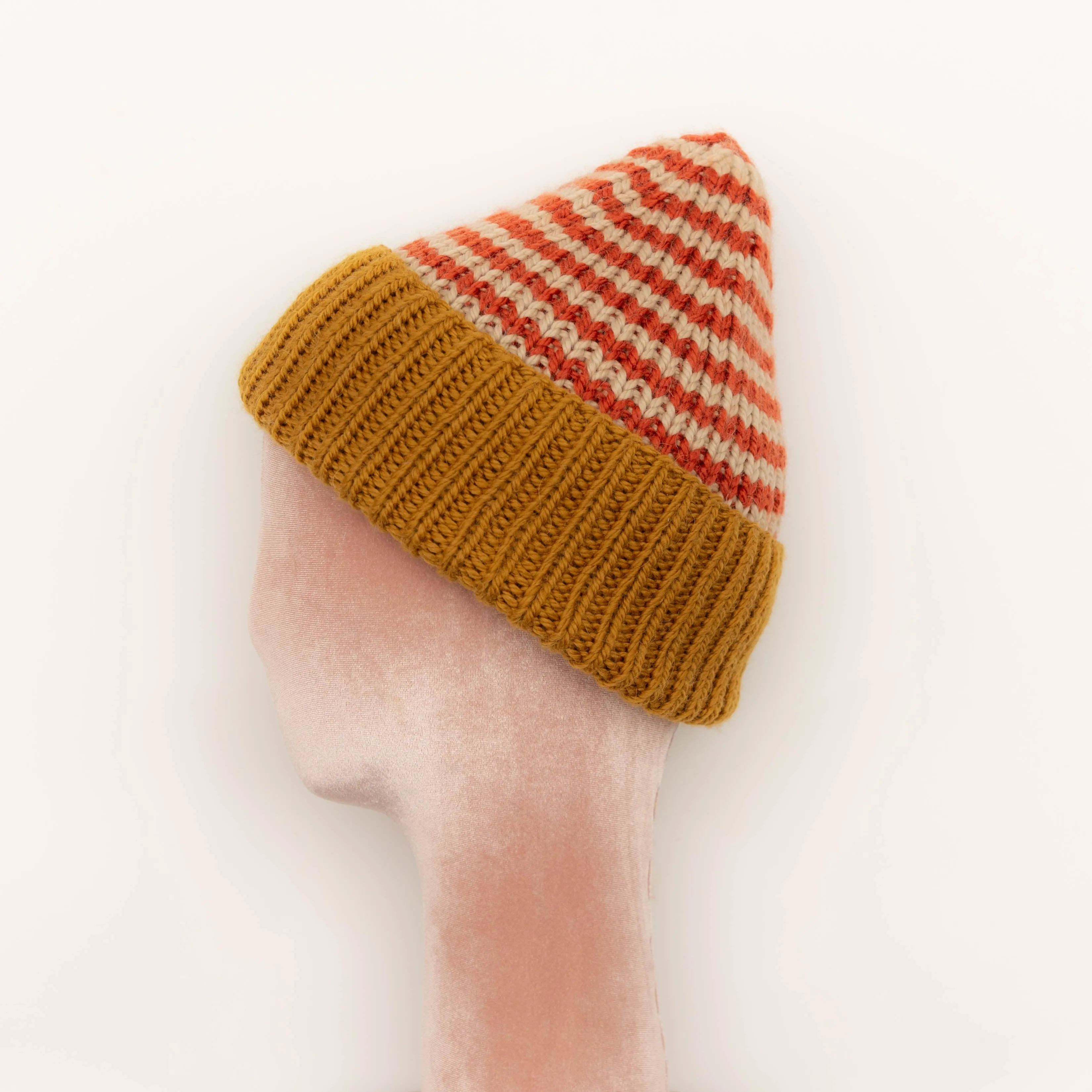 Striped Ribeanie Hat Knitting Kit