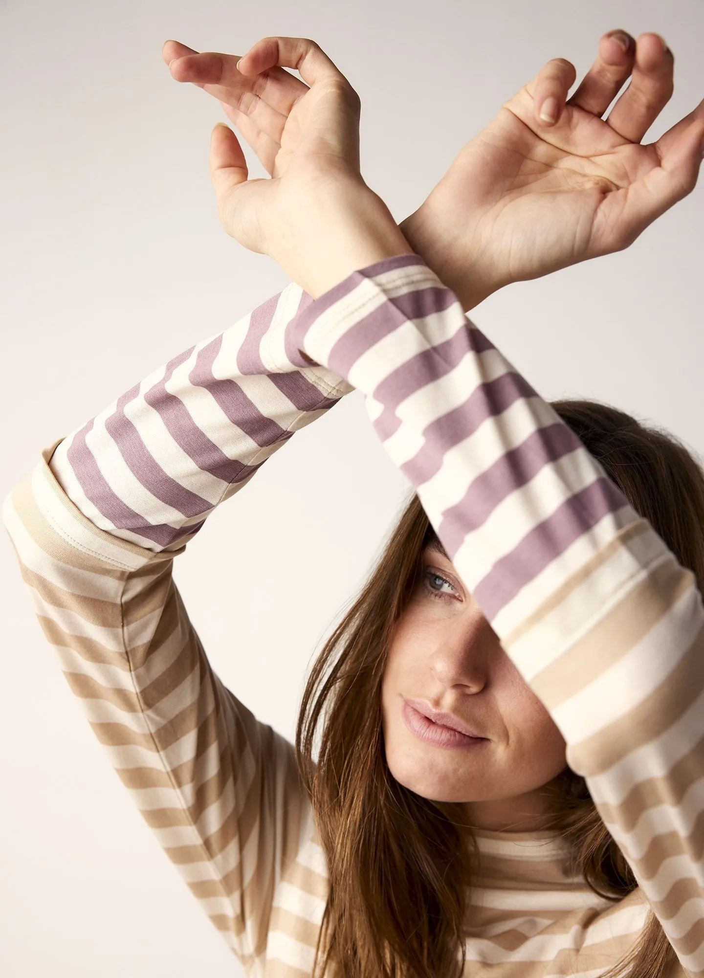 Summum Striped Tone-on-Tone Top