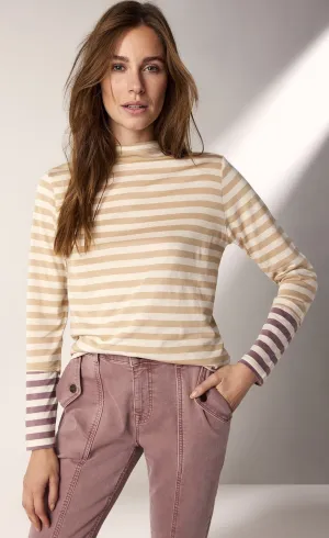 Summum Striped Tone-on-Tone Top