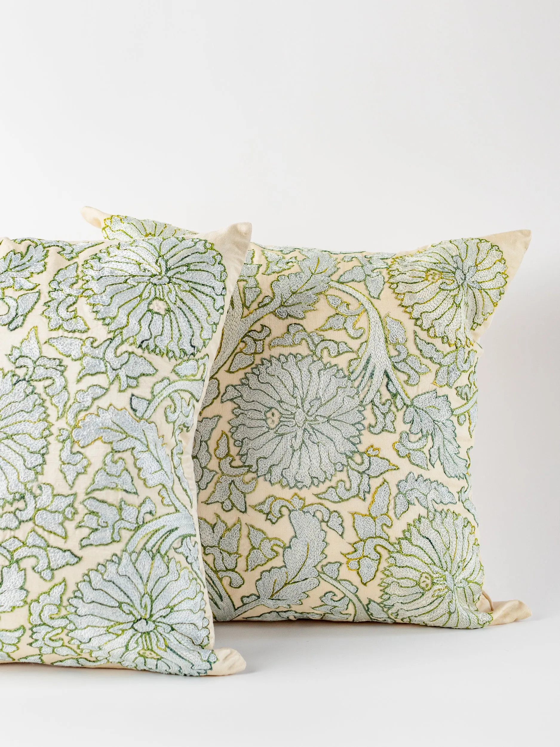 Suzani Whispering Sky Square Pillow Cover