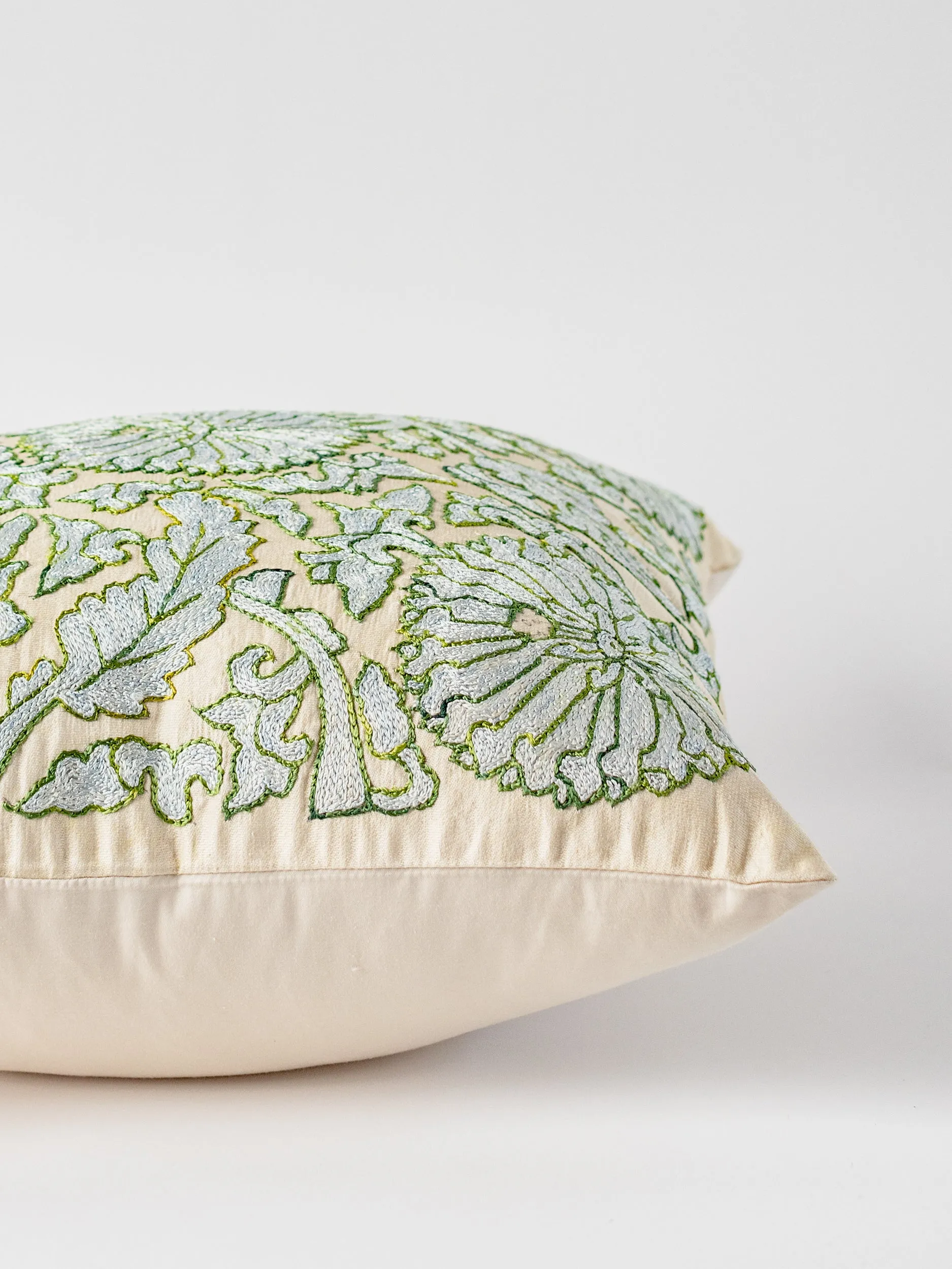 Suzani Whispering Sky Square Pillow Cover
