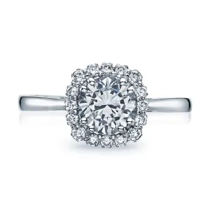 Tacori Round with Cushion Bloom Engagement Ring 55-2CU65