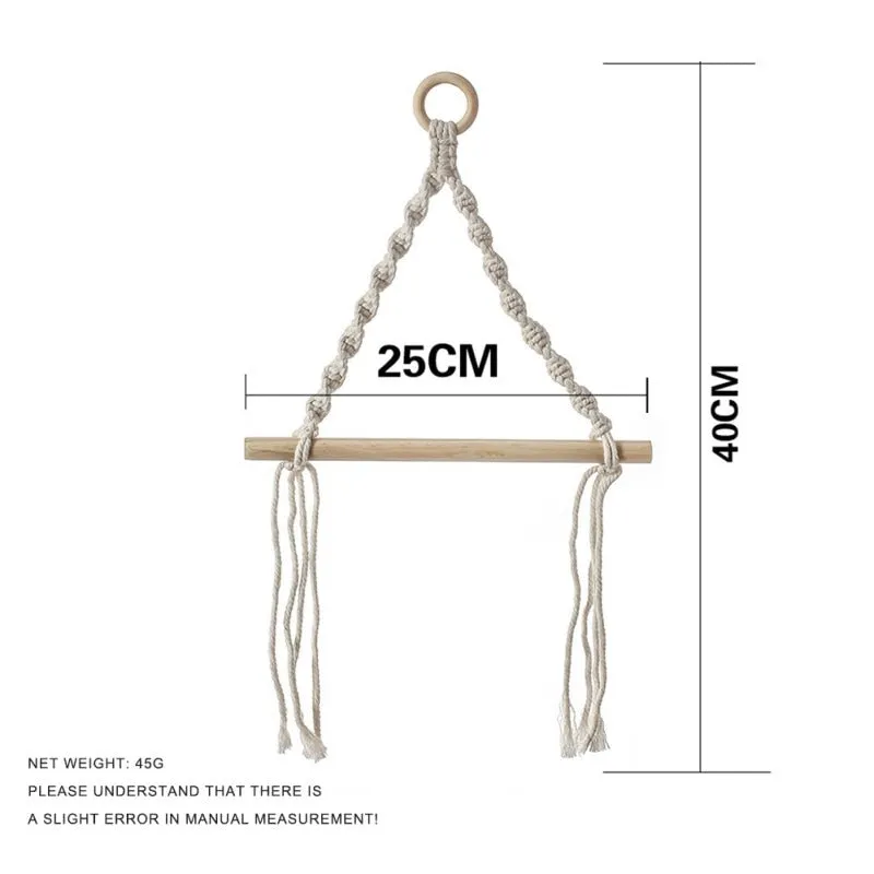 Tapestry Macrame Vintage Hanging Rope Holder