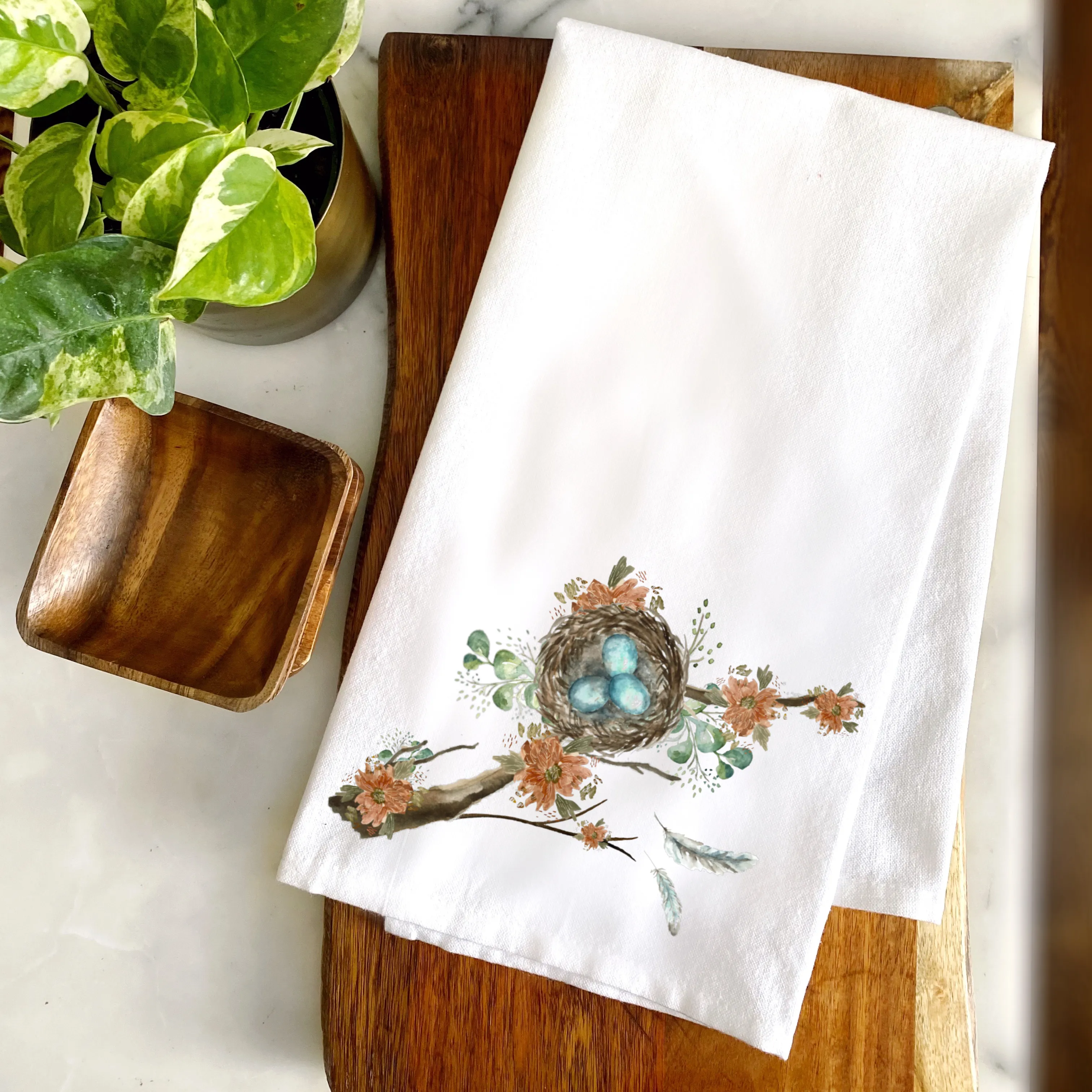 The Bird Watcher 100% Cotton Tea Towel