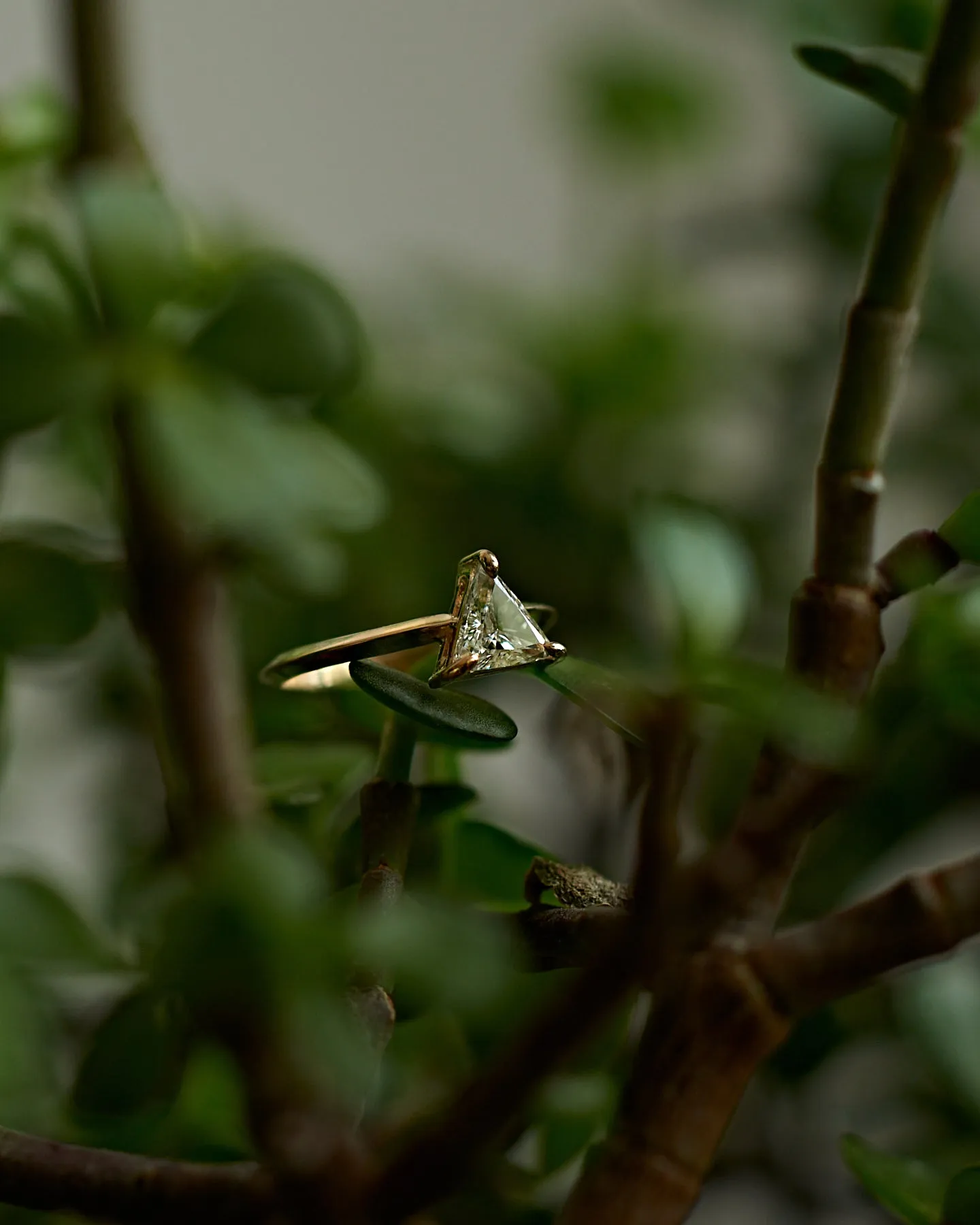 Trillion Diamond Engagement Ring