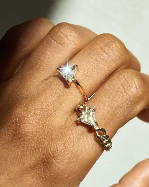 Trillion Diamond Engagement Ring