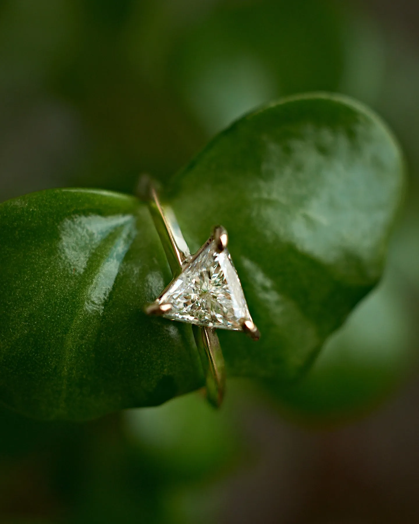 Trillion Diamond Engagement Ring