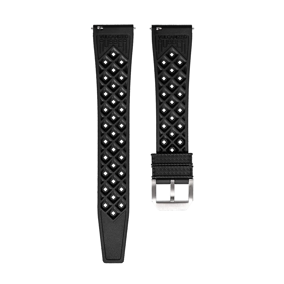 Tropic Black Rubber Strap