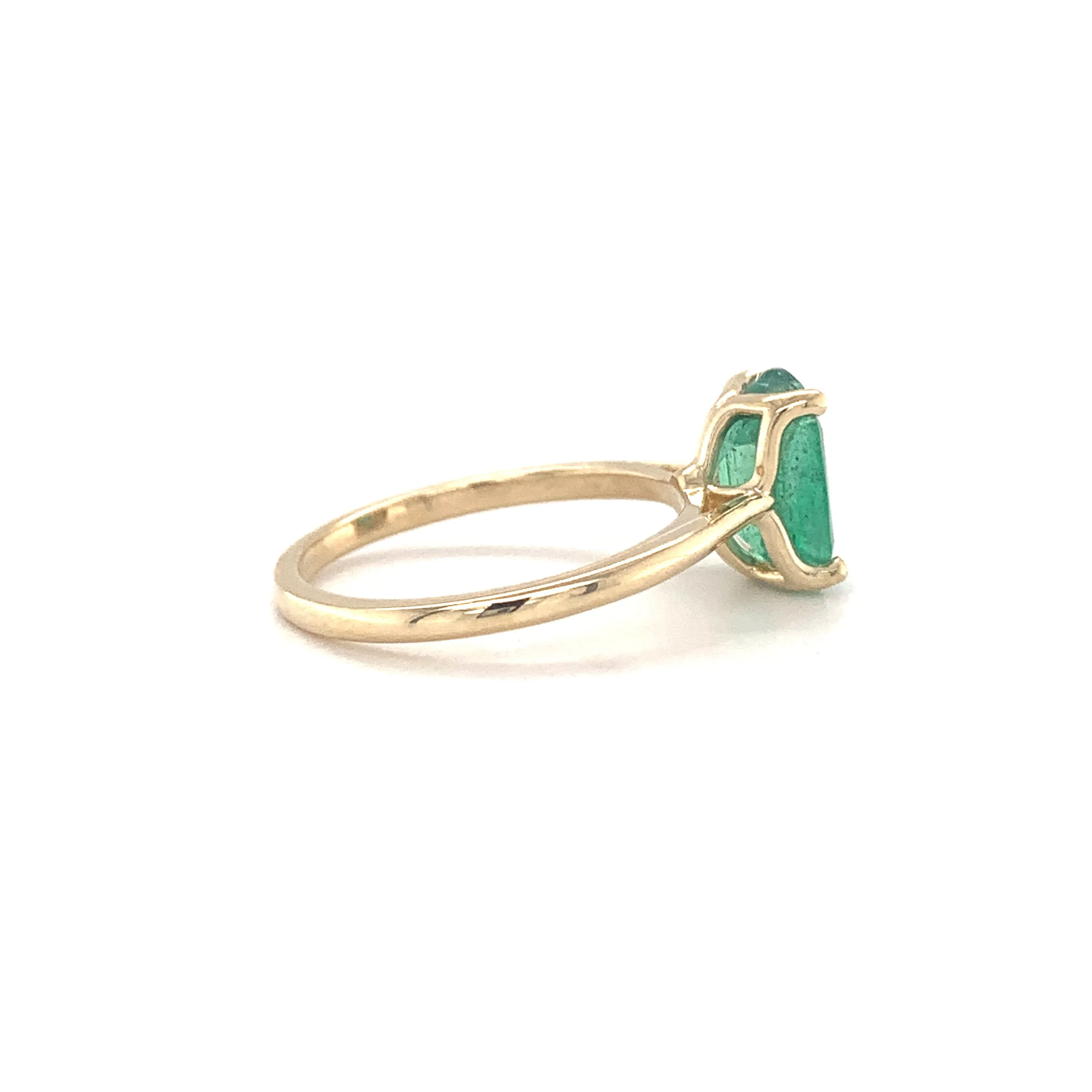 Tulip Emerald Ring