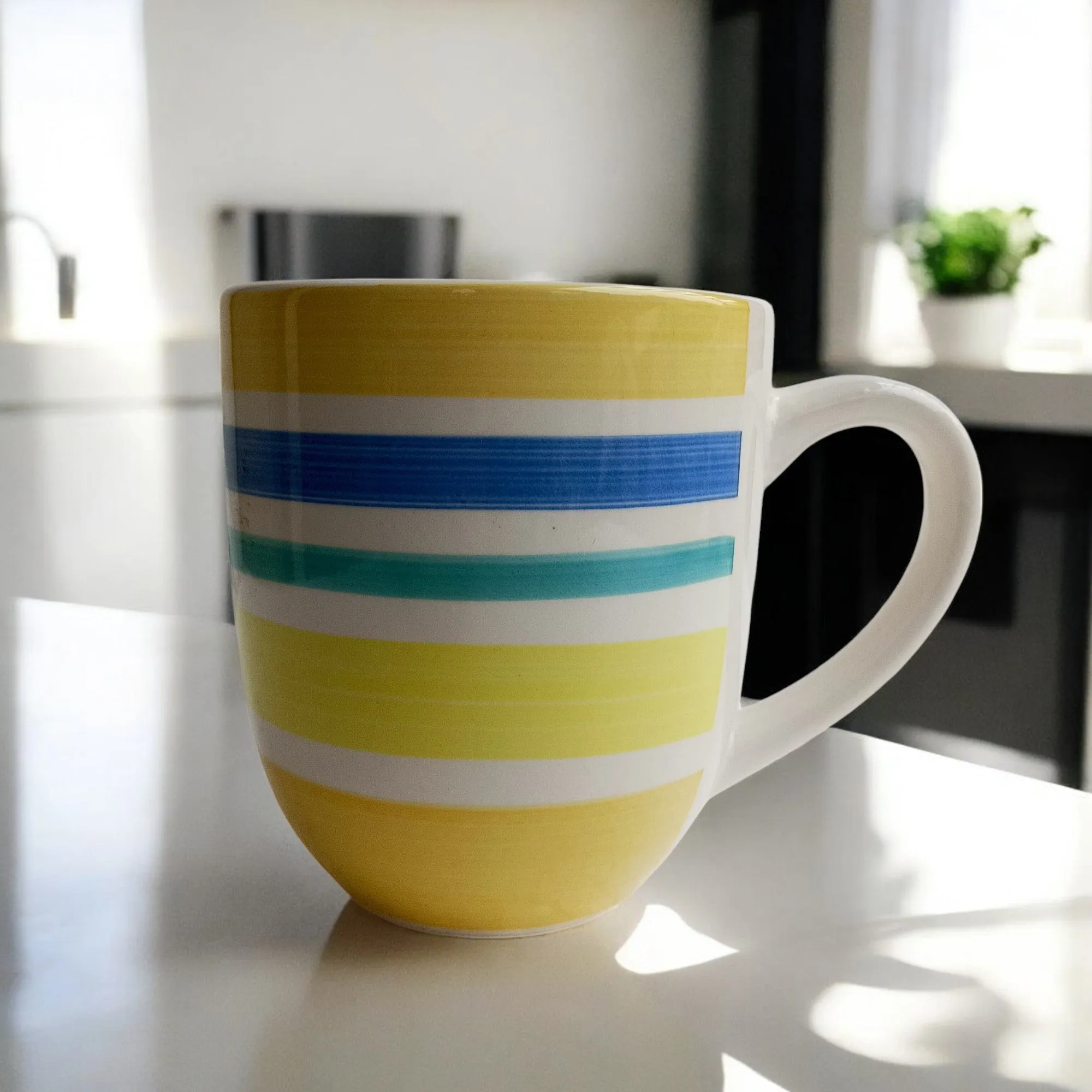 Vibrant Stripes Ceramic Mug (320ml)