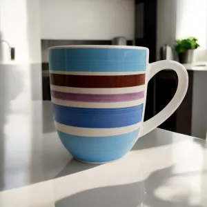 Vibrant Stripes Ceramic Mug (320ml)