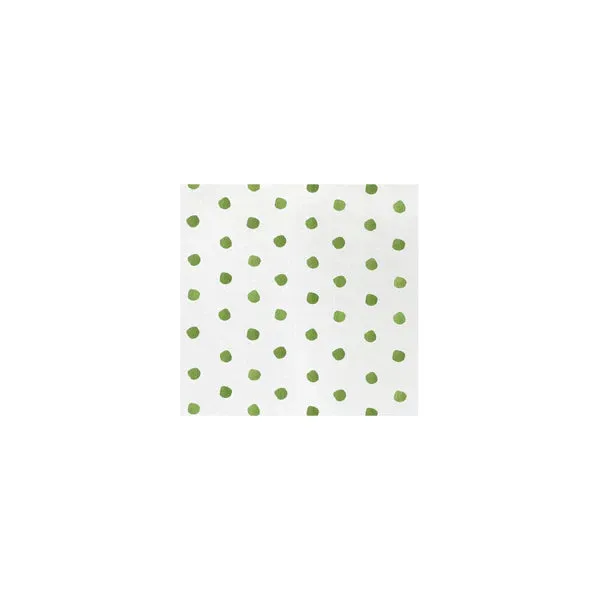 Vietri Papersoft Green Dot Cocktail Napkins