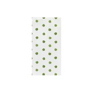 Vietri Papersoft Green Dot Guest Towels - Pack of 20