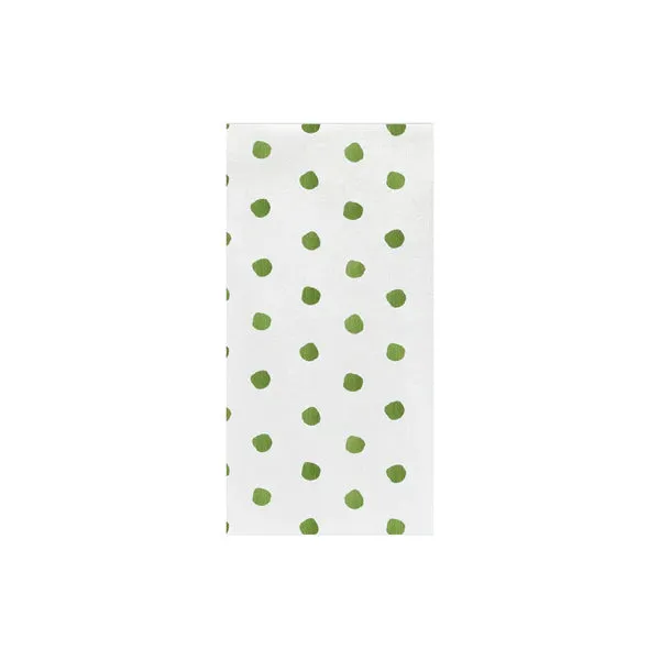 Vietri Papersoft Green Dot Guest Towels - Pack of 20