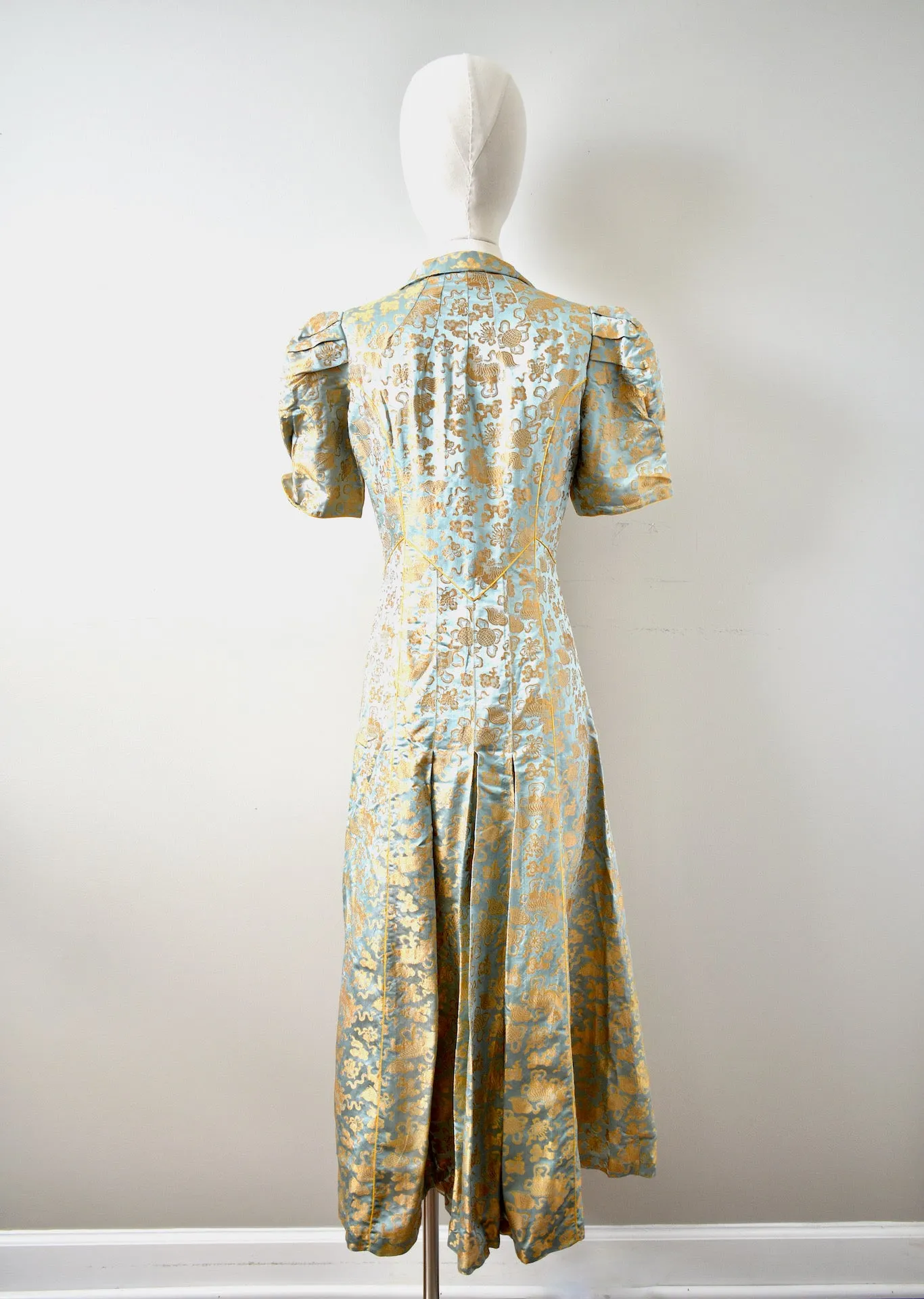 Vintage 1930 Silk Brocade Coat