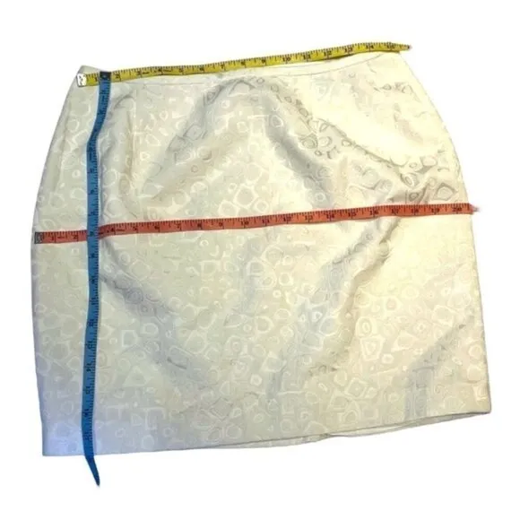 𝅺Vintage Albert Nipon brocade pencil mini skirt size 14