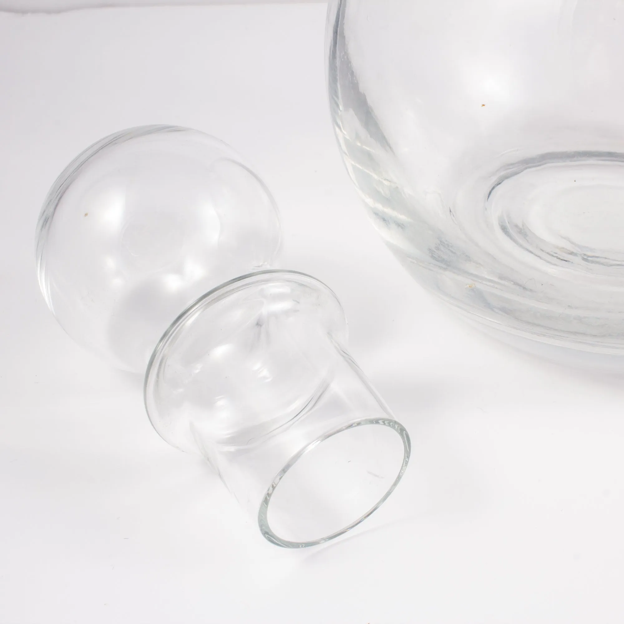 Vintage French Handblown Glass Decanter
