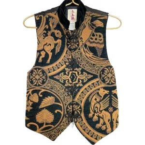 Vintage Sam Accoutrements tapestry vest size S