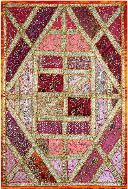 Vintage Sari Wall Hanging Tapestry